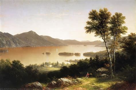 Oil Painting Replica Lake George, 1857 by John William Casilear (1811 ...