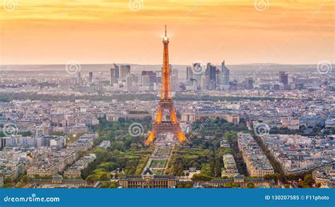 Aerial Panoramic View of Paris Skyline, France Editorial Image - Image of panoramic, angle ...