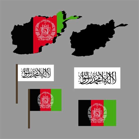 Afghanistan. Afghanistan map and flag. Vector illustration. 9102328 Vector Art at Vecteezy