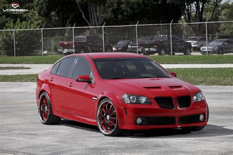 Make Over of Red Pontiac G8 Equipped With Vossen Custom Wheels — CARiD.com Gallery