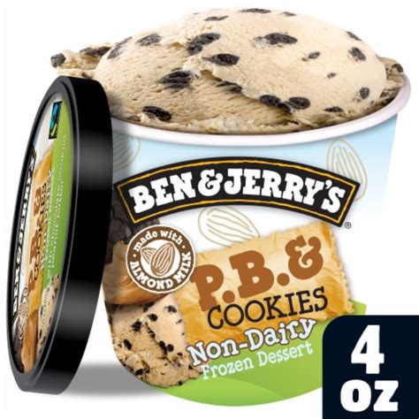 Ben & Jerry's Dairy Free Peanut Butter & Cookies Frozen Dessert Cup, 4 oz - Kroger