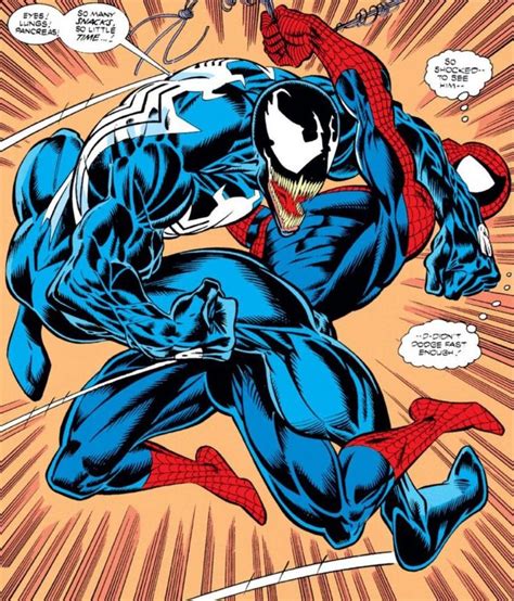 Spider-Man vs. Venom in Amazing Spider-Man #374 | Mark Bagley Spider-Man Art | Pinterest ...