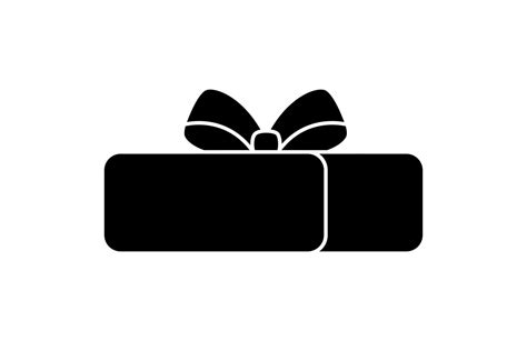 silhouette of gift box present isolated icon 3298827 Vector Art at Vecteezy