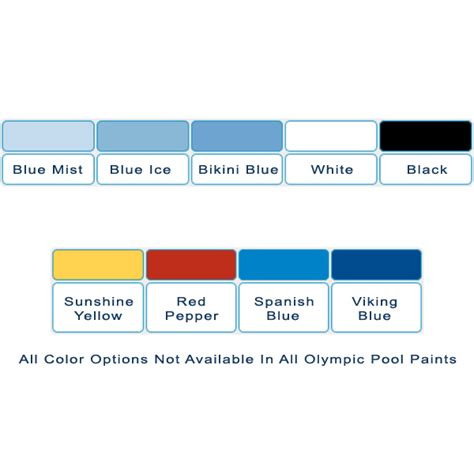 Olympic Paint Colors Chart