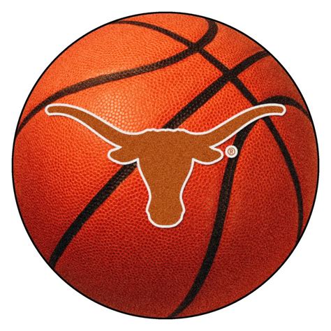 Texas Longhorns Basketball Rug Sports Decor