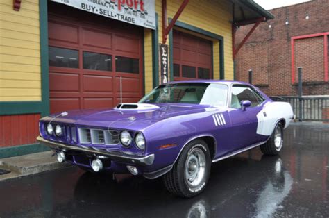 1971 Plymouth Cuda Plum Crazy Purple 426 Hemi Cuda! 179 Miles Plum Crazy Purple - Classic ...