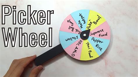 【DIY】How to Make a Spinning Wheel using paper, Picker Wheel For Your Dilemma - YouTube