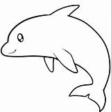 Dolphin Template  Animal Templates sketch template