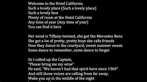 The Eagles - Hotel California Meaning - YouTube