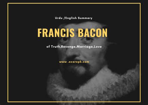 Francis Bacon Essay English // Urdu Summary