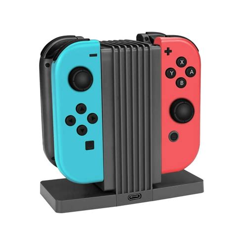 Nintendo Switch Joy-Con Charger Dock Stand Holder - 4 in 1 Charge Station Storage Display Stand ...