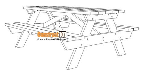 6 Foot Picnic Table Plans | DIY Projects - Construct101