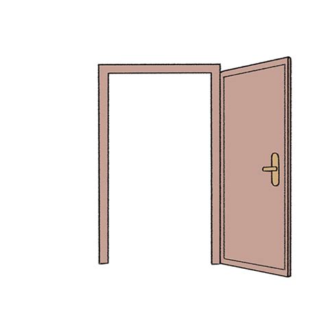 How to Draw an Open Door - Easy Drawing Tutorial For Kids