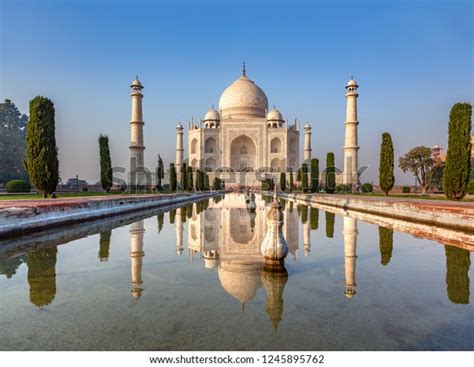 Reflection Taj Mahal India Stock Photo (Edit Now) 1245895762