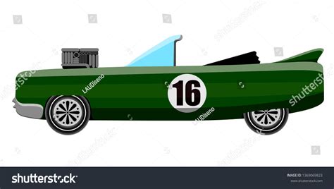 Side View Classic Racing Car Vector Stock Vector (Royalty Free ...