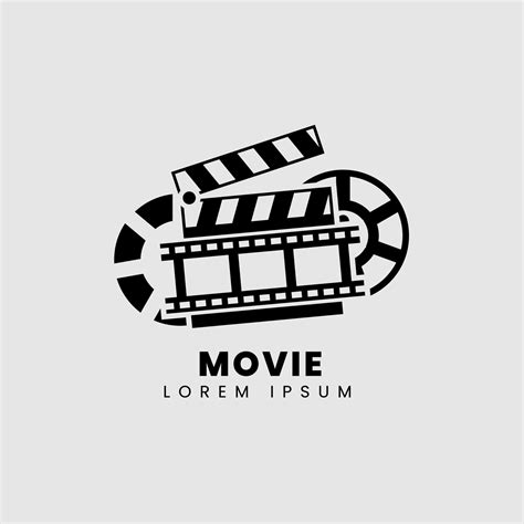 Cinema Movie Logo with Black Color Template 11971604 Vector Art at Vecteezy