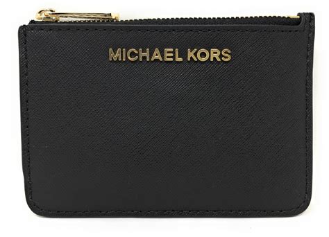 Michael Kors Jet Set Travel Small Top Zip Leather Coin Pouch / Wallet ...