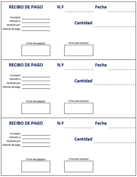 RECIBOS DE PAGO Descarga en Word o PDF [GRATIS]