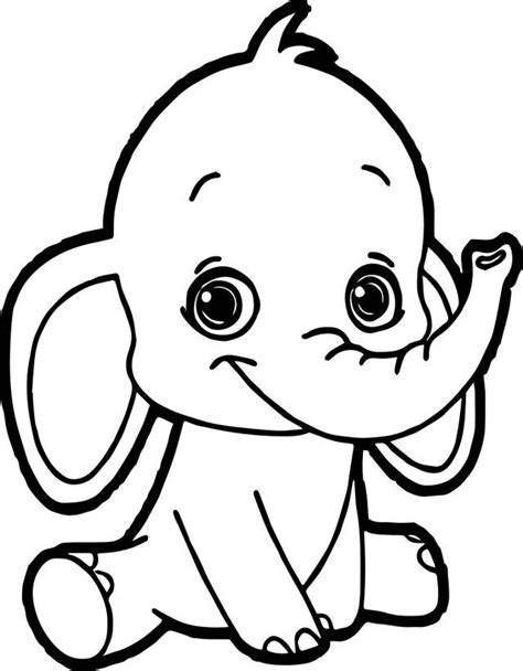 Free Printable Baby Elephant Coloring Pages - Free printable baby ...