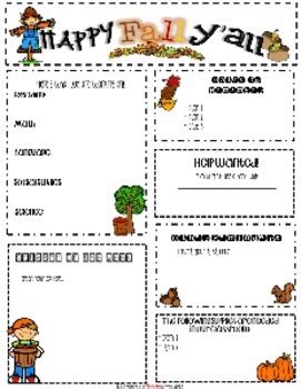 Seasonal Classroom Newsletter Templates for Busy Teachers | TpT