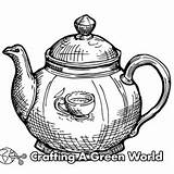 Teapot Coloring Pages  Free & Printable sketch template