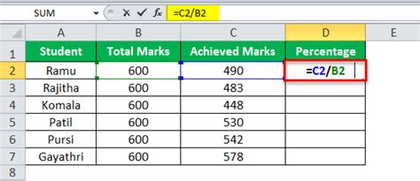 Excel Formula For Division - How To Use? Formula and Examples.