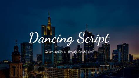 Dancing Script Font Family : Download Free for Desktop & Webfont