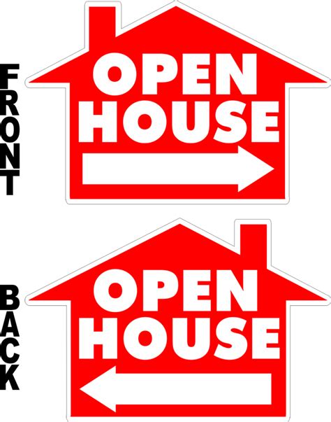 Download Open House House Shaped Yard Sign - House Vector Clipart (#3302343) - PinClipart