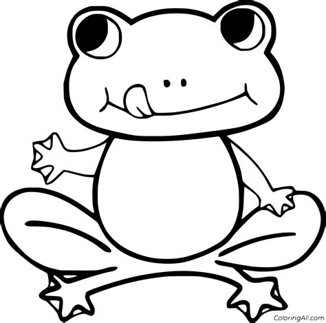 Realistic Frog Coloring Pages