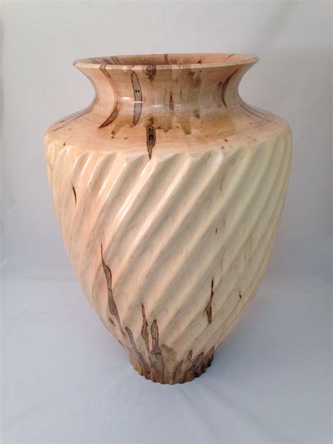 Ambrosia Maple Spiral Fluted Vase | General Finishes 2018 Design Challenge