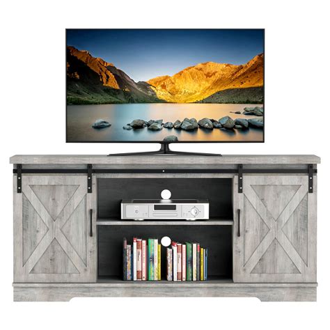 Buy Alkmaar Modern TV Stand for 65 Inch Tv, 59 Inch Farmhouse TV Stand Entertainment Center ...