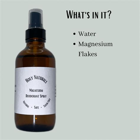 Magnesium Deodorant Spray – Holy naturals