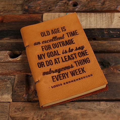 Personalized Leather Notebook Journal Diary - Custom Quotes and Sayings ...