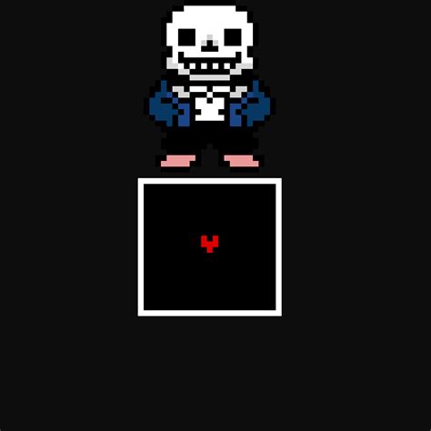 Sans battle pixel art