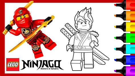 Coloring Kai Lego Ninjago | Lego Ninjago Coloring Book - YouTube