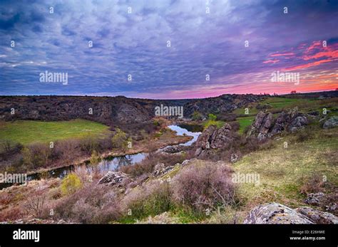 Sunrise at canyon Stock Photo - Alamy