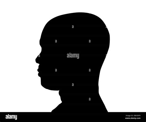 Male Profile in Silhouette Stock Photo - Alamy