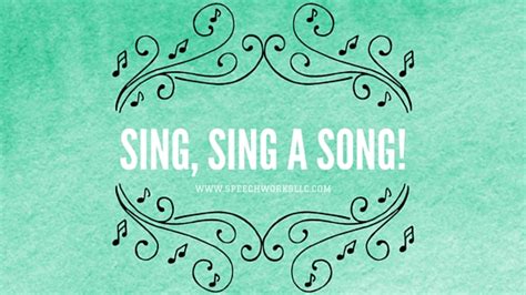 Sing, Sing a Song | Speech Therapy Blog | Oconomowoc, WI | 53066