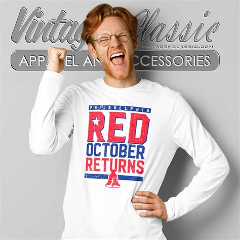 Phillies Red October Returns Shirt - Vintagenclassic Tee