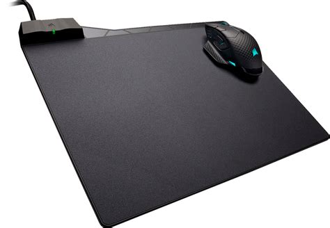 Best Buy: CORSAIR Gaming Qi Wireless Charging MM1000 Mouse Pad Black CH ...