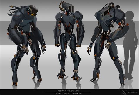 ArtStation - Robot Concept Art / Space Travellers, Fred Augis | Robot ...