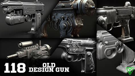 ArtStation - 118 Old design gun (More Than 8K Resolution) | Artworks