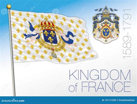 Kingdom of France, Historical Flag, 1589 - 1791 Stock Vector - Illustration of europe, french ...