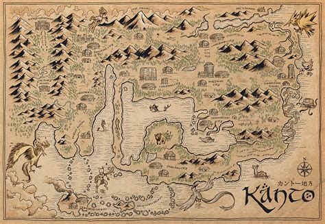 Kanto Map on Behance