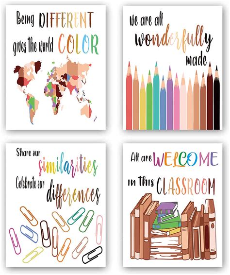 Buy AIWU Diversity for Classroom,Pride Multicultural Equality, Being ...