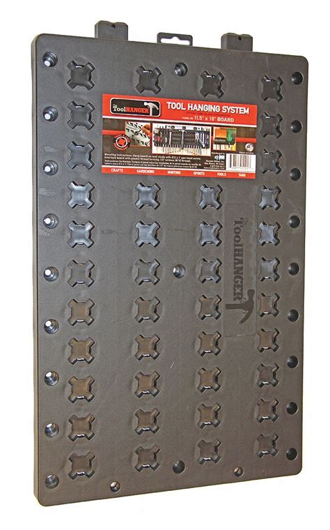 TOOLHANGER Tool Hanger Board, Black, 50 lb. Capacity - 436C64|1001 ...