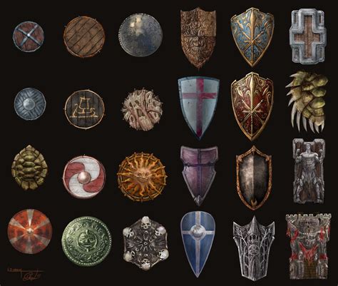 ArtStation - Shield Designs, Corey-James Weber | Shield design, Artwork, 3d modeling tutorial