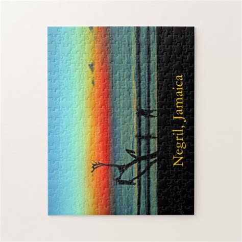 Negril Beach Sunset Jigsaw Puzzles | Zazzle