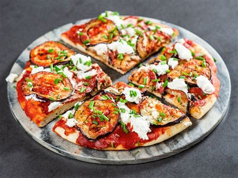 Frying Pan Pizza with Eggplant and Ricotta