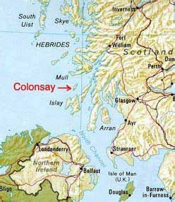 Colonsay map | Colonsay, Scotland map, Scotland travel